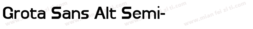 Grota Sans Alt Semi字体转换